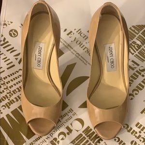 Beautiful Jimmy Choo  nude heels size 37